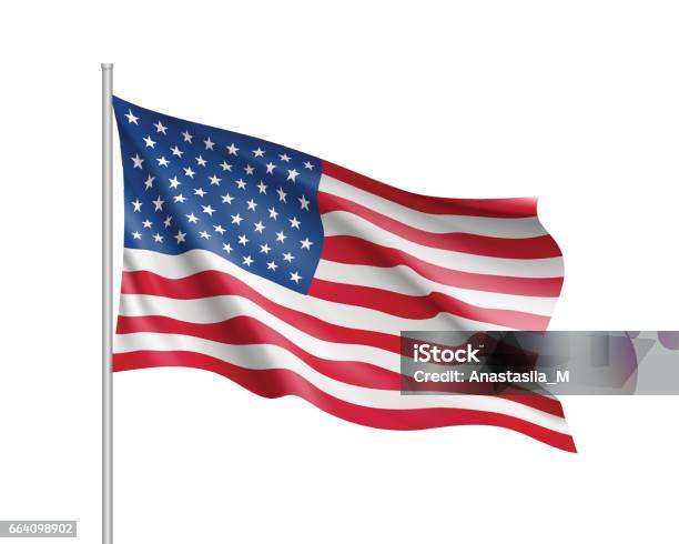 United State Of America Flag Stock Illustration - Download Image Now - American Flag, Flag, USA