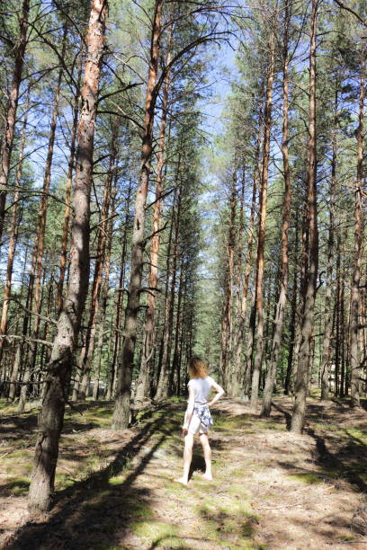 istock Woman in the forest. 664101182