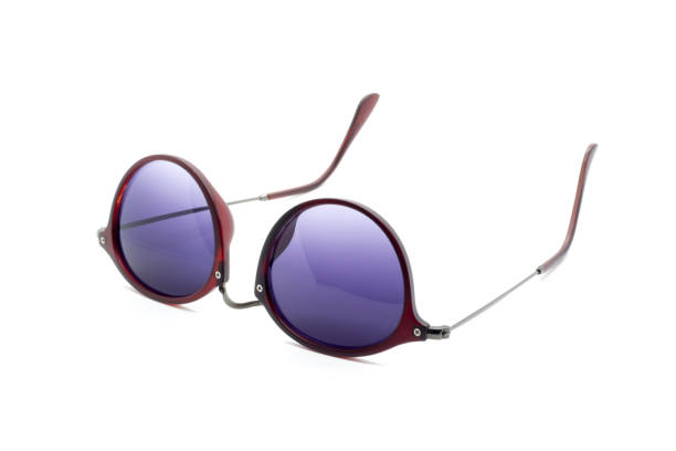 istock Modern fashionable sunglasses isolated on white background, Glasses 664104326