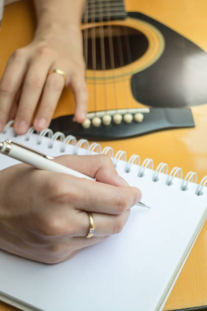 istock Music Composer Hand Writing Songs 664104476