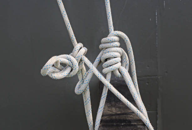 istock Rope tied up to a knot 664125084