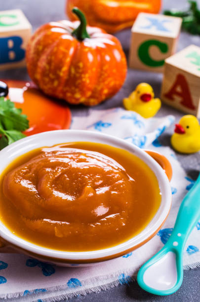 istock Homemade baby food 664138140
