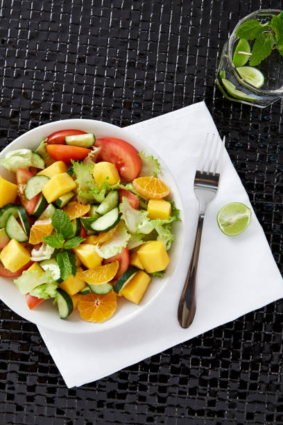 istock Colorful summer Vegetable salad 664166910
