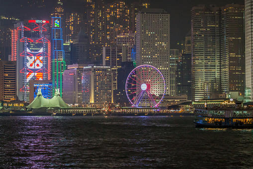 Panoramic Cityscape, Hong Kong, China