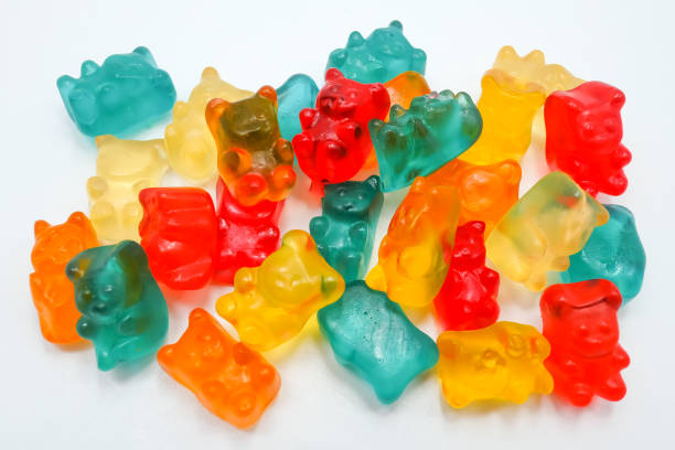 istock jelly bears, isolated on a white background 664171548
