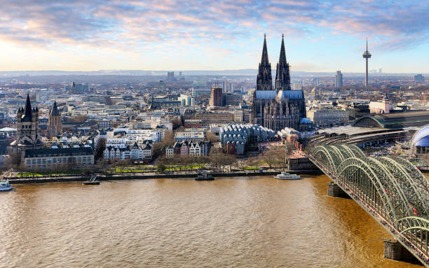 istock Aerial view of Cologne, Germany. 664182640