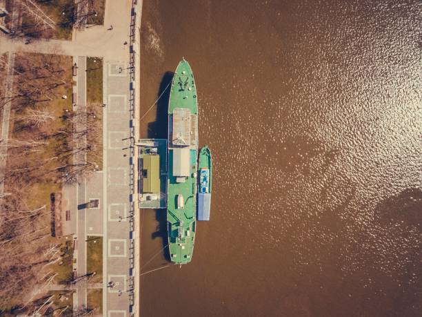 istock War ship on the embankment in Rostov-on-Don. 664205776