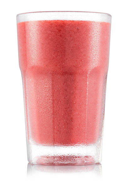 istock Red fruit smoothie in glass 664209812