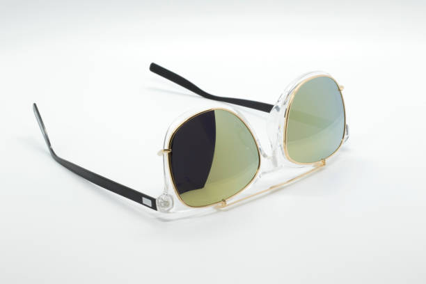 istock Modern fashionable sunglasses isolated on white background, Glasses 664213252