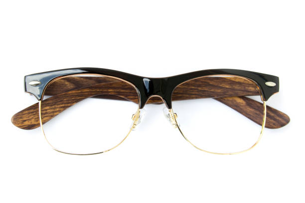 istock Modern fashionable spectacles isolated on white background, Perfect reflection, Glasses 664213302