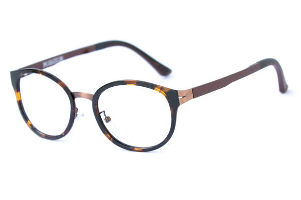 istock Modern fashionable spectacles isolated on white background, Perfect reflection, Glasses 664213332