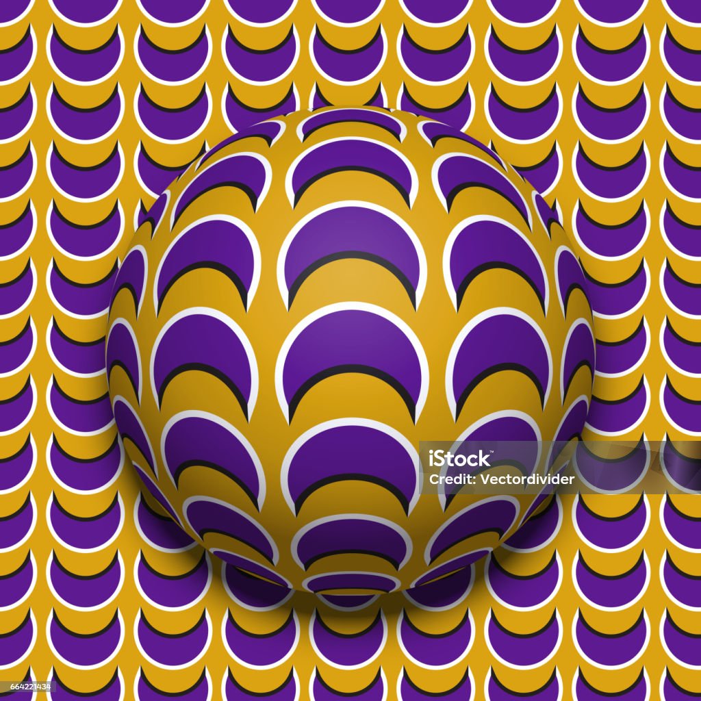 Patterned Ball Patterned Ball Rolling Along The Same Surface Abstract Vector Optical ...