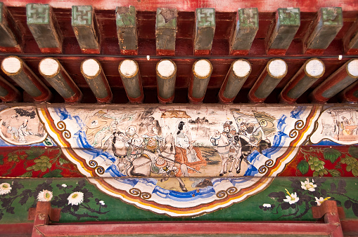 Detail of a painting in the Summer palace in Beijing, China