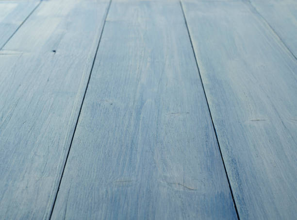 Blaue Kiefer Holz Hintergrund. Verwittert altes Holz. Rustikale verknotete Holz. – Foto
