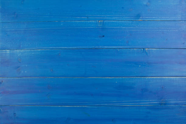 istock Blue Pine wood background. Weathered old wood. Rustic knotted wood. 664229224