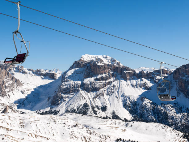 istock Skiing area in the dolomites Alps 664230050