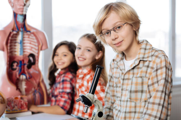 istock Picture of passionate little scientists 664234968