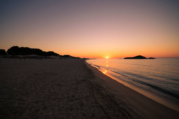 istock Su Giudeu island at sunrise, Chia, Sardinia. 664241218