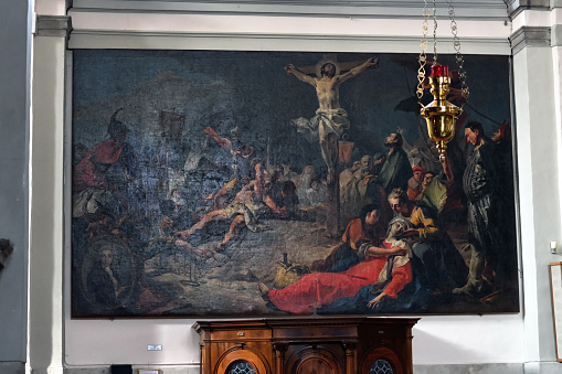 VENICE, ITALY - SEPT 26, 2014: A masterpiece of  Giovanni Battista Tiepolo \