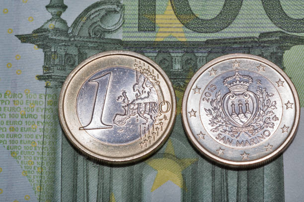 istock One hundred euro banknote with San Marino coins macro 664245318