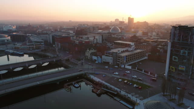 Aerial view of Belfast Northern Ireland