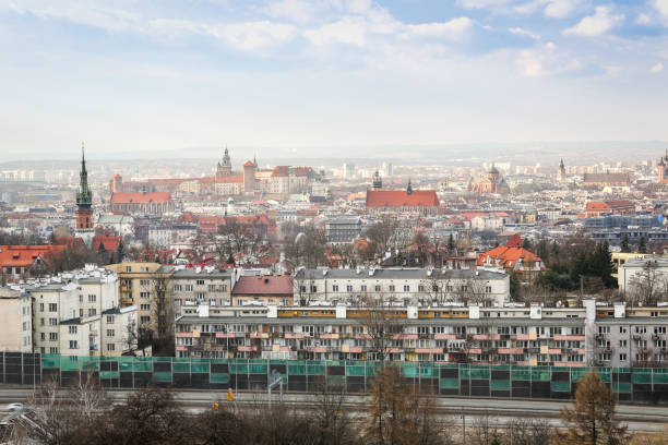 istock View of modern and historic Krakow, Poland 664254022