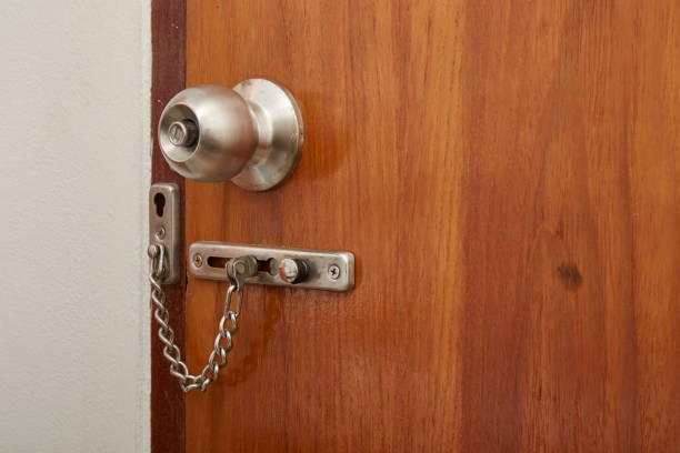 istock locked wooden door 664254844