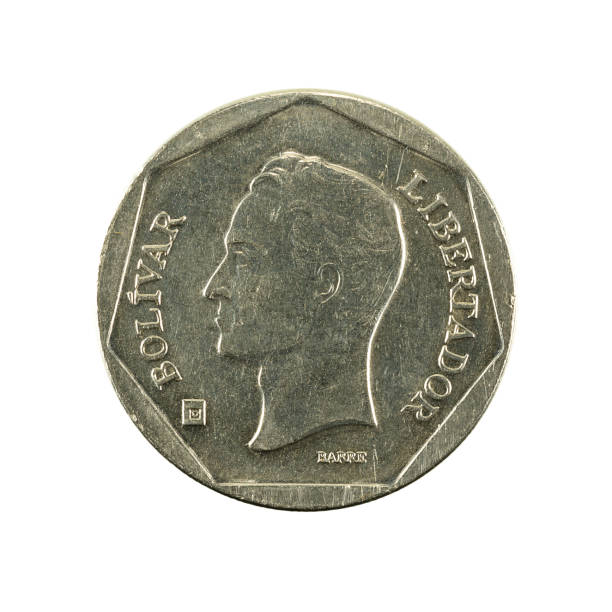 istock 50 venezuelan bolivar coin (2000) reverse isolated on white background 664255272