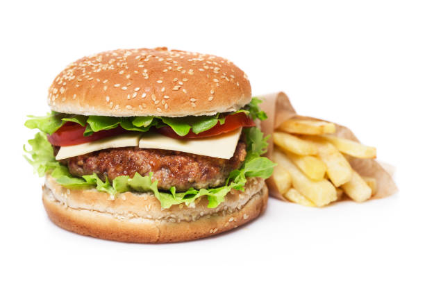 istock Burger and french fries 664255274