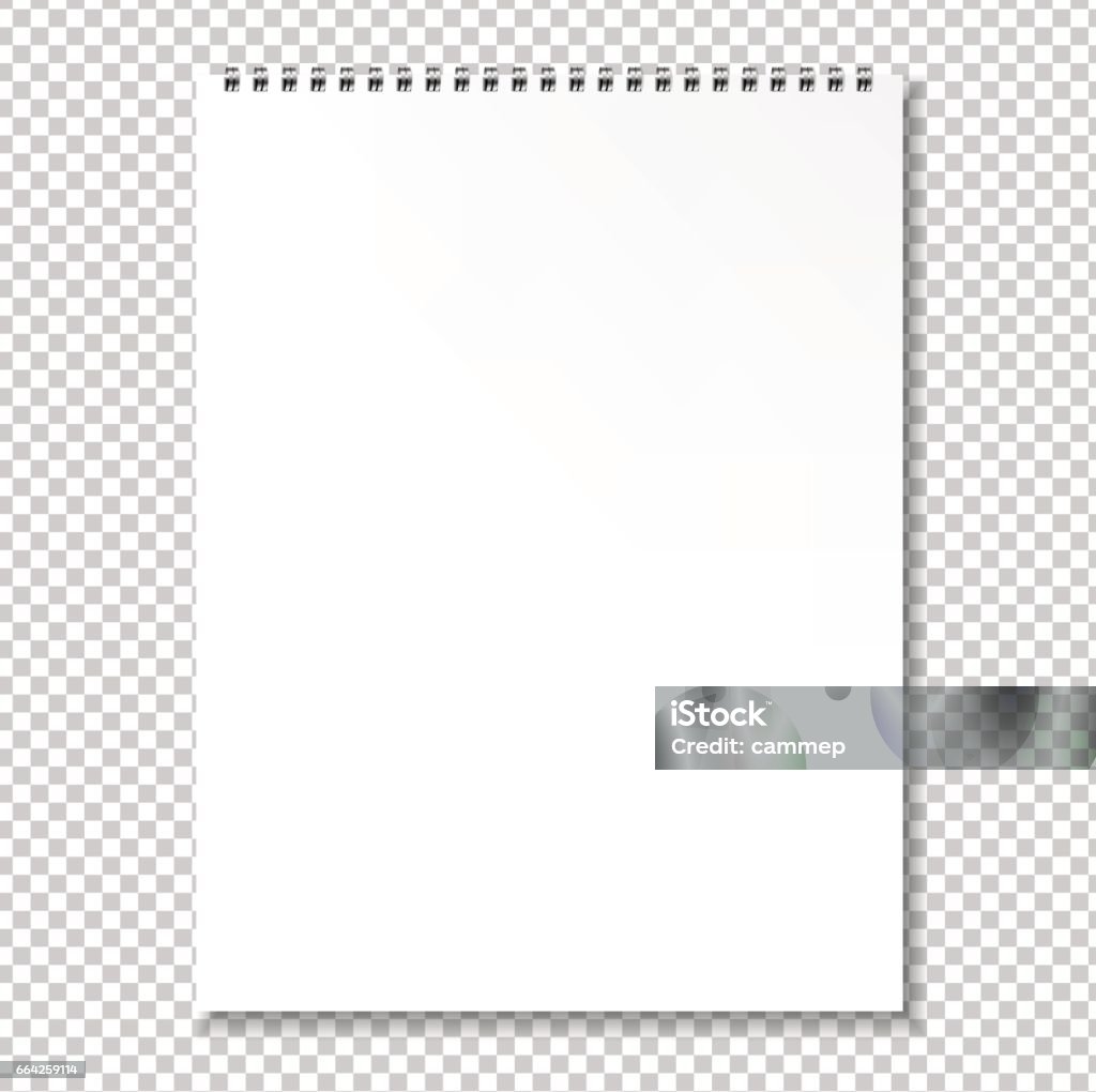 Notebook Blank Model Blank Notebook Stock Illustration - Download Image Now - Blank, Cut Out ...