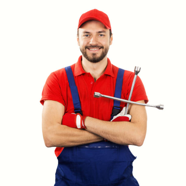 istock auto mechanic with wrench isolated on white background 664263668