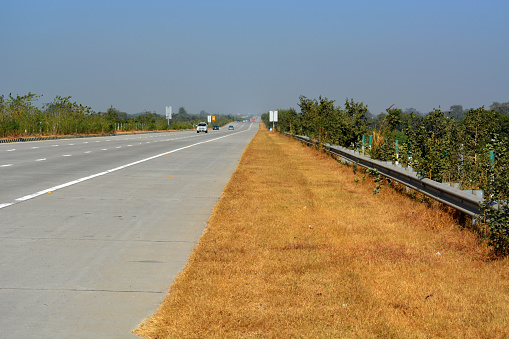 Photograph of Yamuna Expressway going towards Agra from Noida