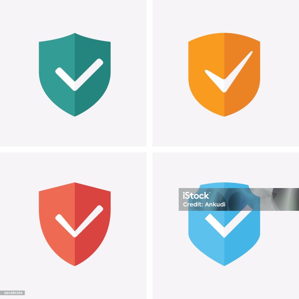 Shield and Tick Icons. Guaranteed Icons Shield and Tick Icons. Check mark warranty. Guaranteed Icons Shield stock vector