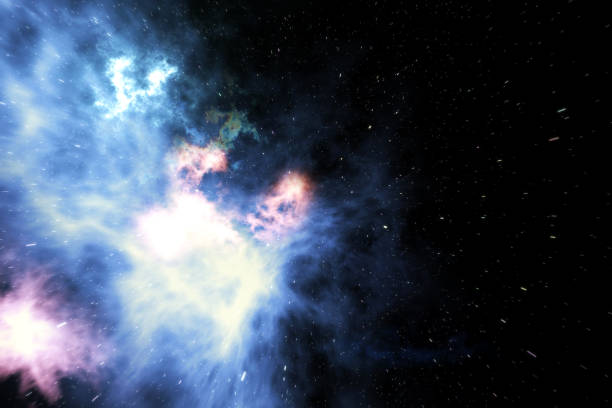 istock Night sky filled with stars and nebula, space dust in the universe. 3d rendering 664284496