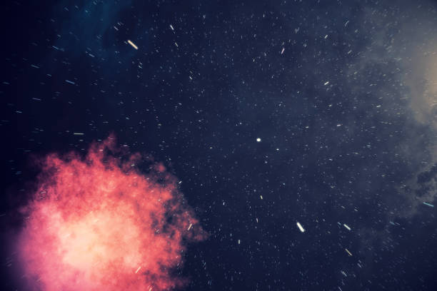 istock Night sky filled with stars and nebula, space dust in the universe. 3d rendering 664284566