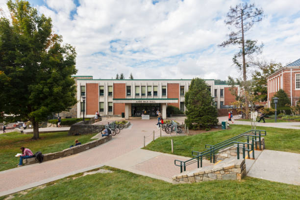 Anne Belk Hall at Appalachian State stock photo