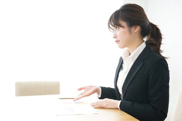 istock Young sales woman 664300098