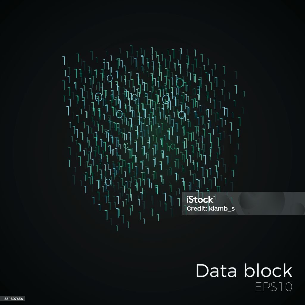 Data Block Background Data Block Vector Stock Illustration - Download Image Now - Data, Box ...