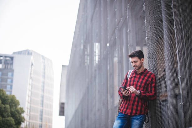 istock Charming hipster outdoors 664308700