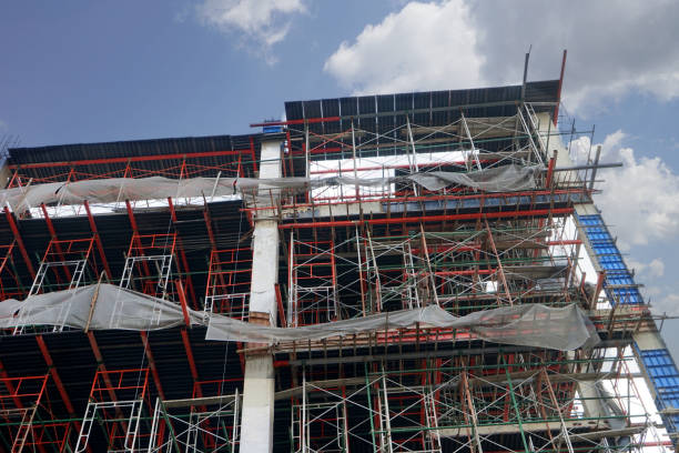 istock Construction site on which to build high-rise buildings 664313310