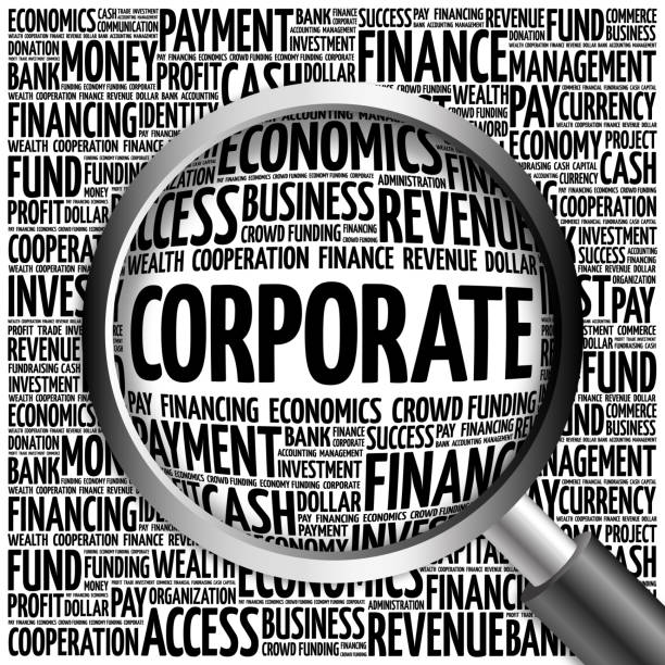 istock CORPORATE word cloud with magnifying glass 664316460