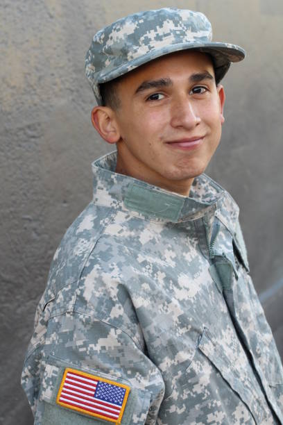 istock Healthy soldier close up isolated 664316576