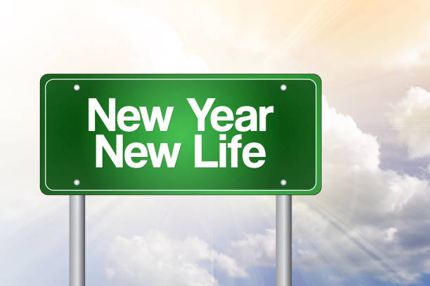 istock New Year New Life green road sign 664317736