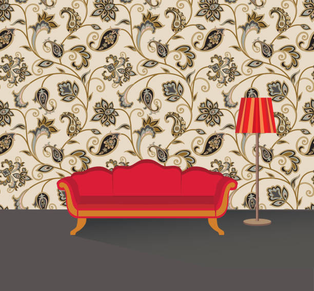 istock Home lounge interior. Living room furniture with sofa 664320890