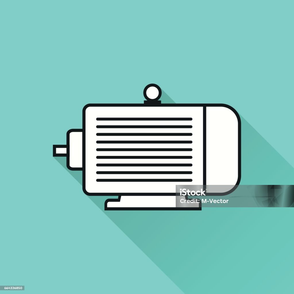 Electric Motor Vector Icon Stock Illustration - Download Image Now -  Business Finance and Industry, Electric Motor, Electricity - iStock