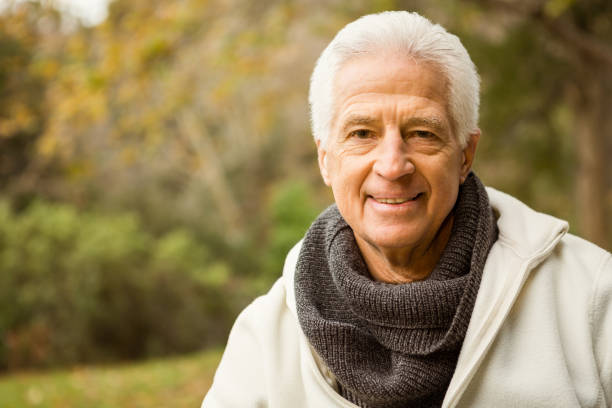 istock Senior man in the park 664340206