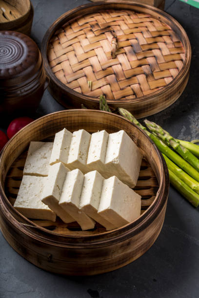 färsk tofu - protein bildbanksfoton och bilder