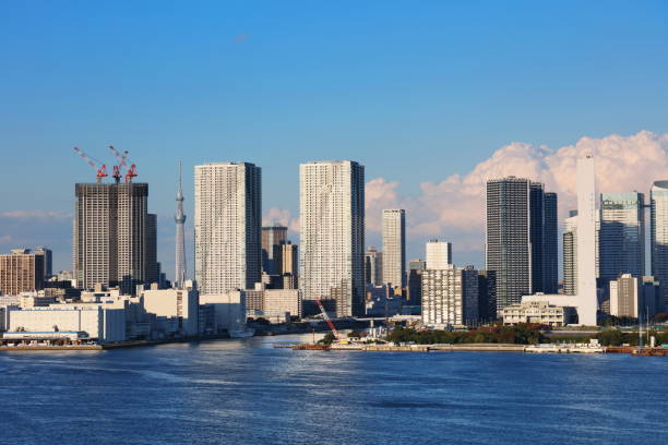 istock Tokyo city silhouette. 664349886