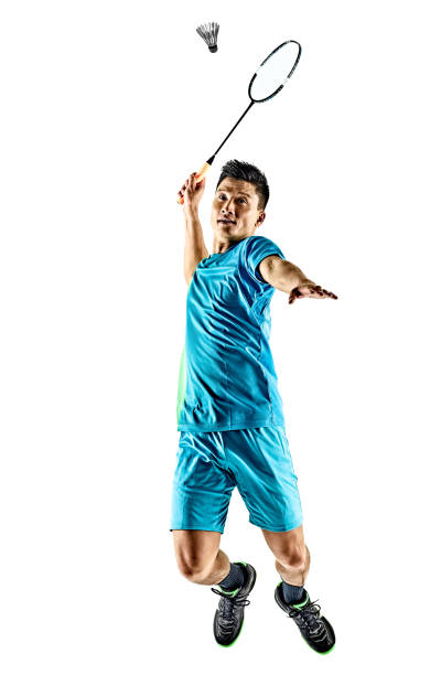 istock asian badminton player man isolated 664353870