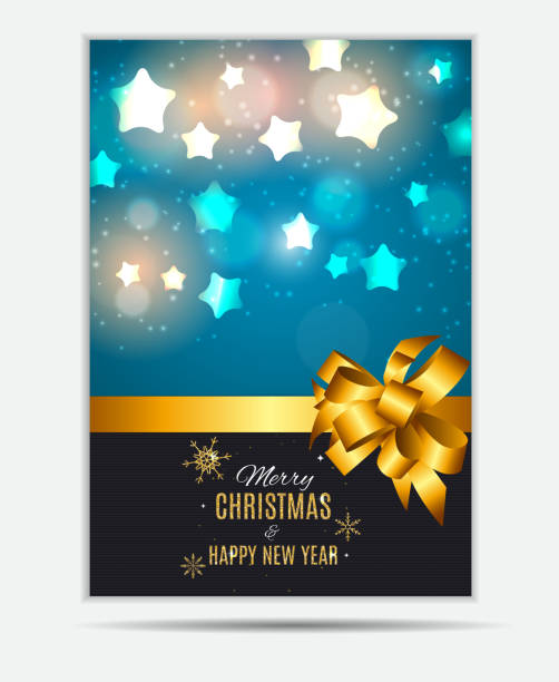 istock Merry Christmas and New Year Gold Glossy Background. Vector Illu 664360486